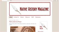 Desktop Screenshot of nativehistorymagazine.com