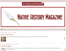 Tablet Screenshot of nativehistorymagazine.com